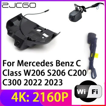 ZJCGO 4K 2160P Dash Cam DVR Auto Camera 2 Lentile Recorder Wifi Viziune de Noapte pentru Mercedes Benz C Class W206 S206 C200 C300 2022 2023