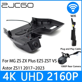 ZJCGO Dash Cam UHD 4K 2160P Car Video Recorder DVR Viziune de Noapte de locuri de Parcare pentru MG ZS ZX Plus EZS ZST VS Astor ZS11 2017~2023