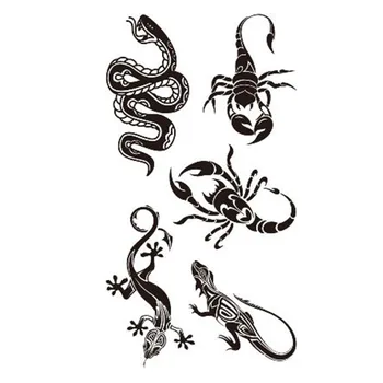 Șarpe, șopârlă scorpion Autocolant Tatuaj Temporar rezistent la apa Femei Bărbați Adulți Fals Body Art Design Nou 10.5X6cm Copii de Mână Tatoo